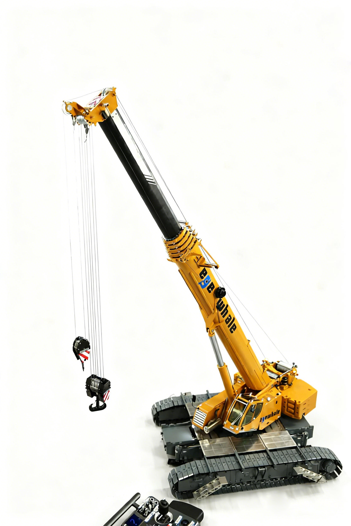 Pre-Order Eyewhale 1/14 Metal Remote Control Hydraulic Telescopic Crawler Crane Truck RC Hoist Model Brushless ESC Frsky Radio 5D Joystick