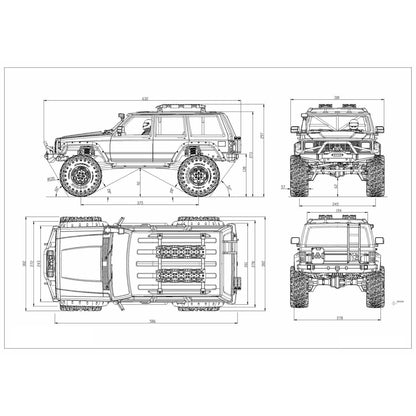 1/8 CROSSRC EMOX2 4WD RC Off-road Crawler PNP