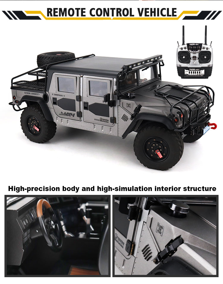 IN STOCK HG P415A Pro 4x4 RC Off-road Vehicle for 1:10 Hummer Pick-up Crawler Sound Light