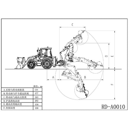 LESU 1/14 Metall Hydraulische RC Baggerlader AOUE BL71 2 in 1 Elektrische Bagger