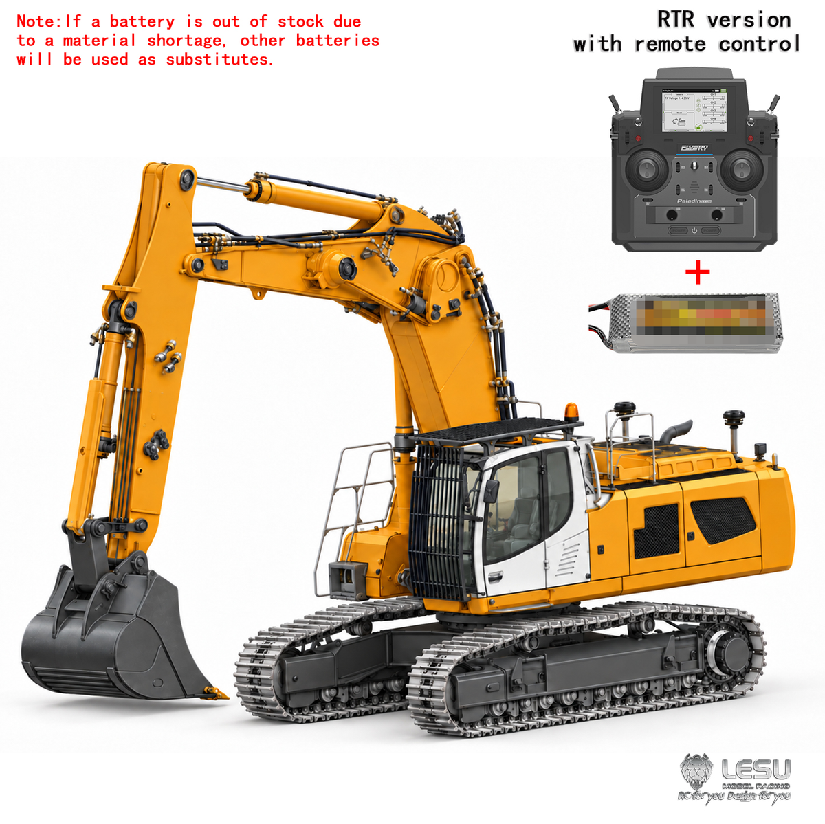 LESU LR956 Deposit New Product ! 1/14 B0030 3Arms Excavator RTR/PNP/KIT with Hydraulic Travel Steering