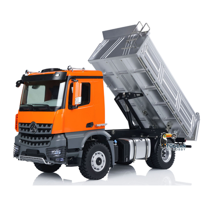 Kabolite 1/14 RC Dumper Truck 5701 RTR 4x4 Tipper Toy Model Remote Controller and Receiver 2-speed Transmission Battery Motor Servo