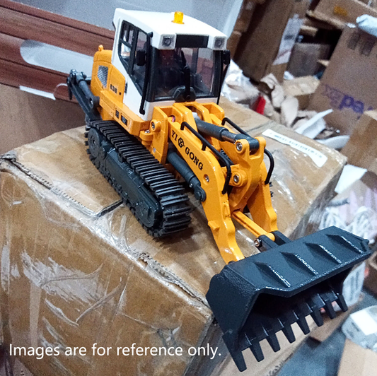 Second Hand US Stock 1:50 RC Electric Lifting Tracked Loader LR636 2.4G Construction Vehicle Metal Bucket Tracks Ripper RTR Model Light Sound Battery