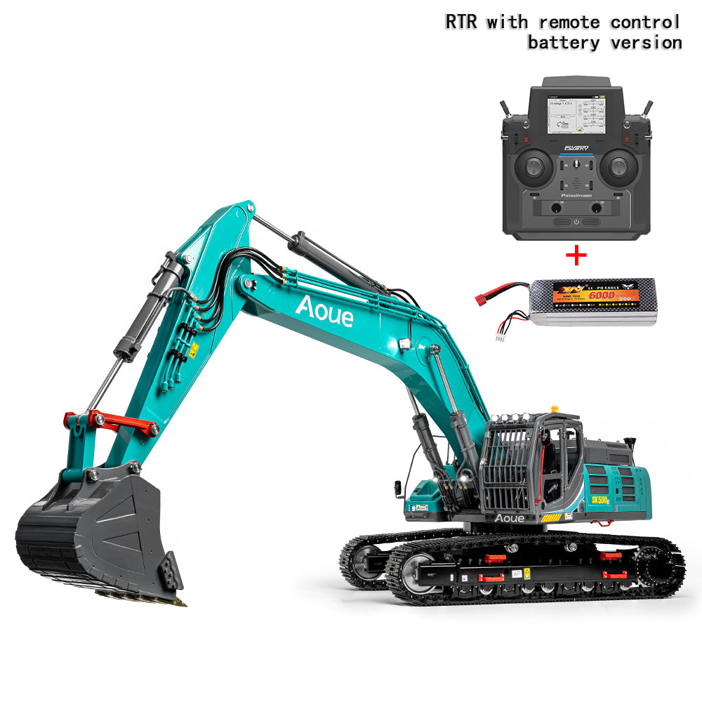 1/14 LESU AOUE SK5LC Hydraulic Painted Assembled RTR Excavator B0018 With RC System Battery Charger