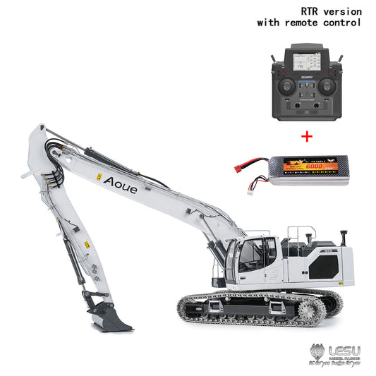 LESU 1/14 RC Hydraulic Excavator AOUE LR945 CNC Long-reach Digger RTR Radio Control Model Light 7CH Valve Paladin PL18EV LITE
