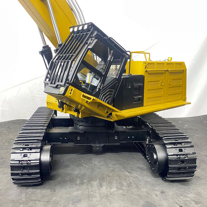 1:14 RC hydraulic excavator BMG heavy duty 26.5kg metal construction machine side view