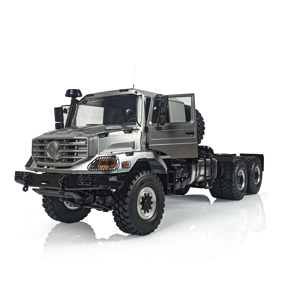 1/14 RC JDM Metal Truck left front view with realistic off road vehicle design