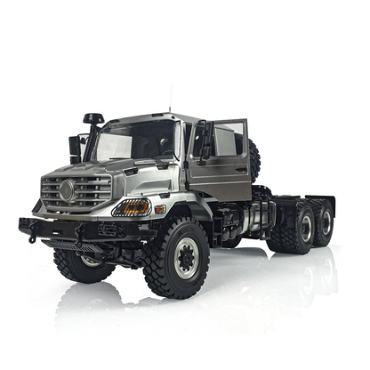 1/14 RC JDM Metal Truck left front view with realistic off road vehicle design