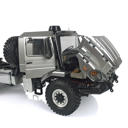 1/14 RC JDM Truck front cab detail with realistic grille and metal body finishing
