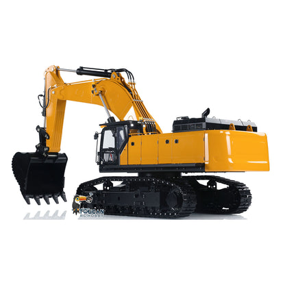 1/14 RC KABO K980 Excavator left rear angle with full metal construction and realistic details