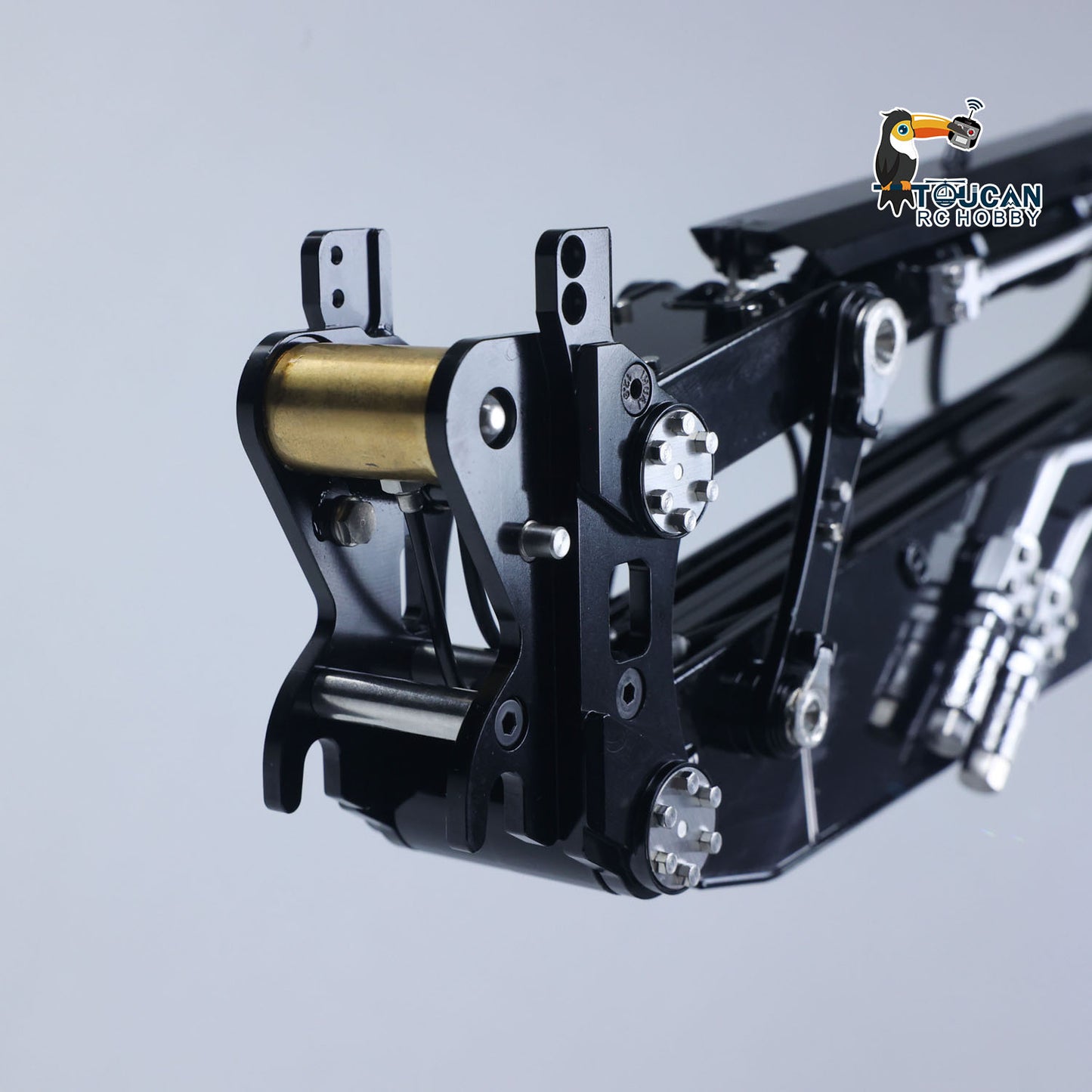 1/14 RC LS LR956 Hydraulic Excavator quick release system with electric attachment connection