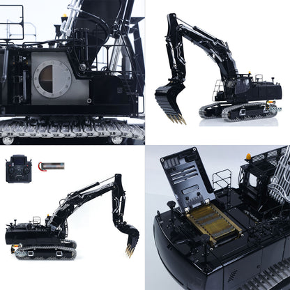 1/14 RC LS LR956 Metal Excavator detail with realistic hydraulic structure and premium components