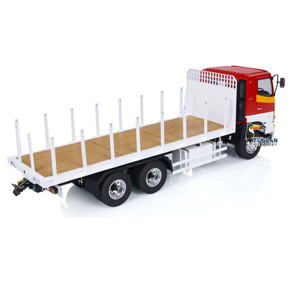 1/14 RC LS TOUCAN Fence Cargo Truck rear angle view with detailed flatbed structure