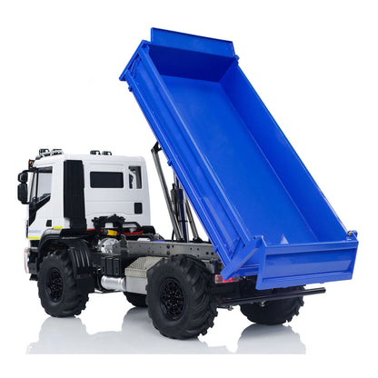 1/14 RC MD 4x4 Truck left rear view with detailed dump body and rear structure