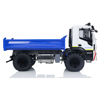 1/14 RC MD Hydraulic Dump Truck side view with realistic cab and dump bed structure
