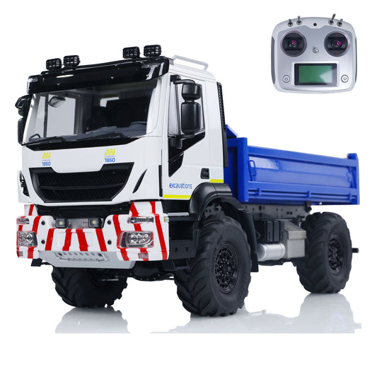 1/14 RC MD Metal Hydraulic Dump Truck 4x4 with ST8 remote controller LED lights and realistic off road design