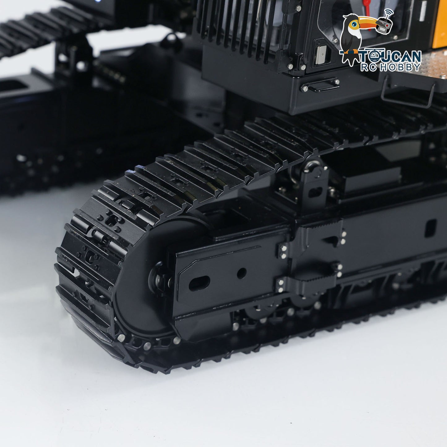 1/14 RC Metal K980 Excavator track drive system with durable metal crawler tracks