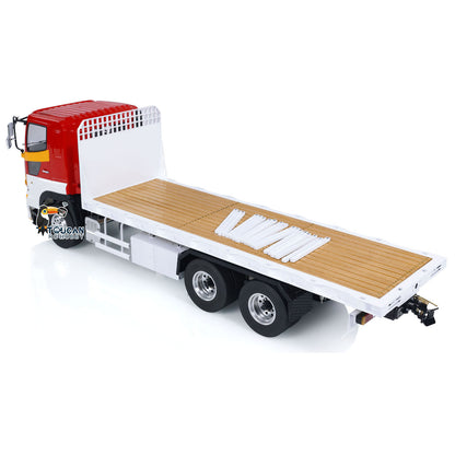 1/14 RC Metal LS 6x4 Cargo Truck left rear view with realistic truck body and chassis