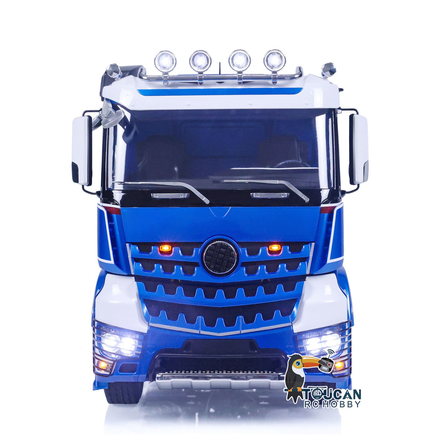 1/14 RC Metal TOUCAN Heavy Duty Truck front and rear view with LED light system