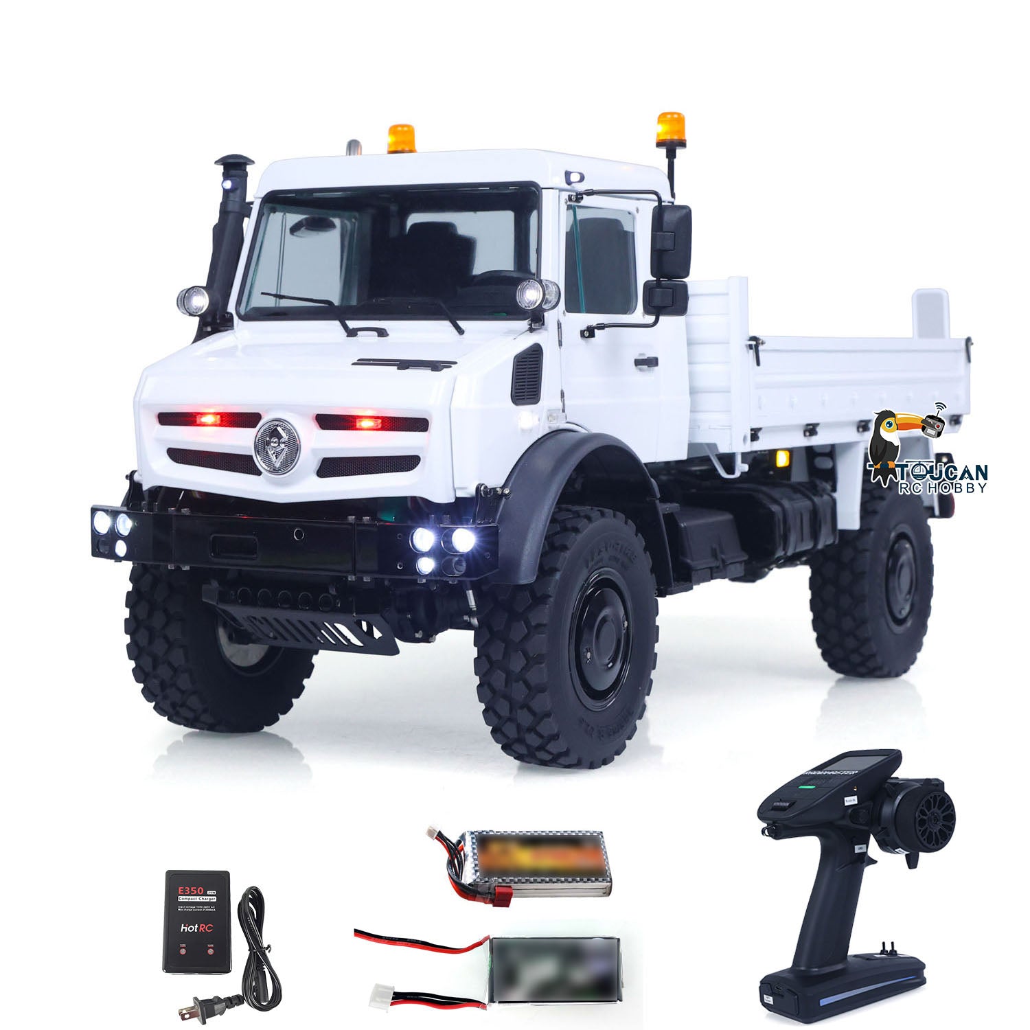 1/14 RC Metal U4023 Off Road Truck left front view with full metal body and all terrain design