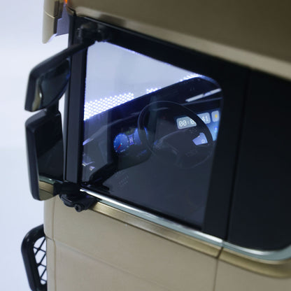 1/14 RC TOUCAN Truck dashboard display detail with interactive interior screen design