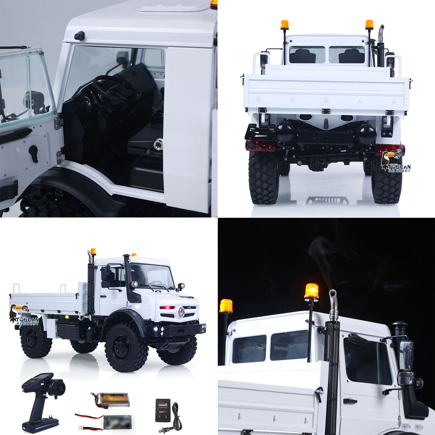 1/14 RC U4023 Truck integrated light sound system with dashboard lights detail
