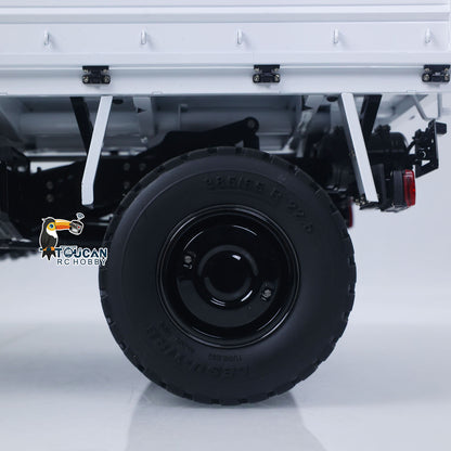 1/14 RC U4023 Truck metal wheel and tire detail with portal axle differential lock