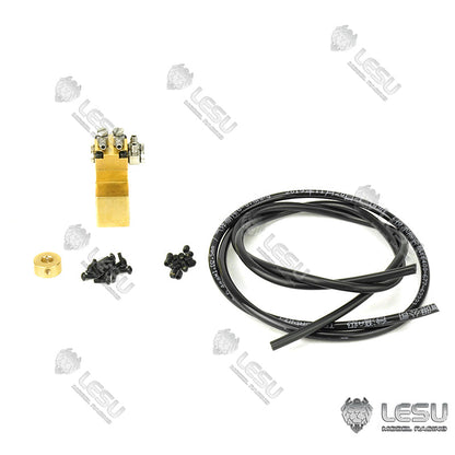 1/2/3/4/5/6/7 Channel Directional Valve LESU Hydraulic Brass Reversing Valve for 1/14 RC Model