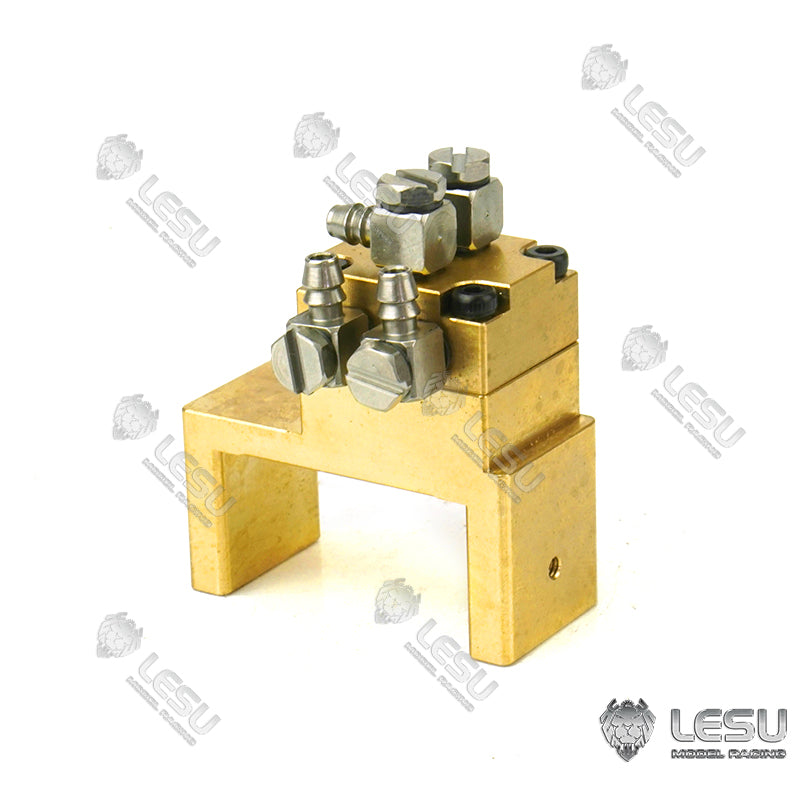 1/2/3/4/5/6/7 Channel Directional Valve LESU Hydraulic Brass Reversing Valve for 1/14 RC Model