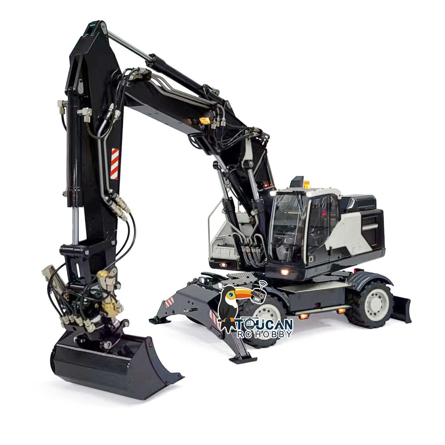 1/14 EC380 RC Hydraulic Excavator 3 Arms RC Digger Tiltable Bucket