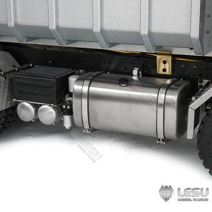 2Speed LESU Remote Control Hydraulic Roll on off Dumper Crane 1/14 RC Tipper Lock Differential Axle Metal 8X8 Chassis Gerabox