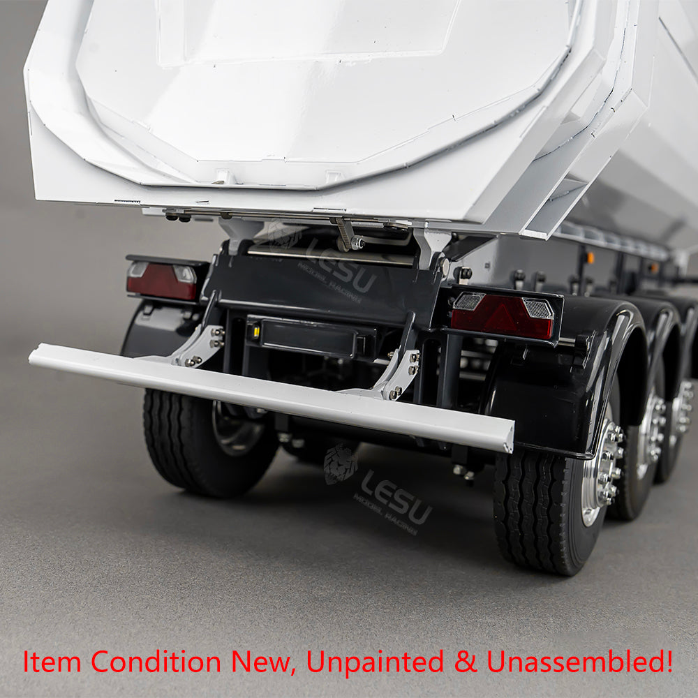 LESU 3Axles Metal 1/14 RC Hydraulic Dump Trailer for DIY TAMIYA Tractor Truck Radio Controlled Lorry Car Vehicle R62 R770S