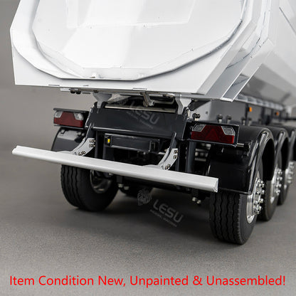 LESU 3Axles Metal 1/14 RC Hydraulic Dump Trailer for DIY TAMIYA Tractor Truck Radio Controlled Lorry Car Vehicle R62 R770S