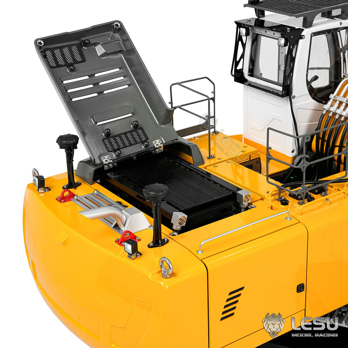 LESU Aoue LR956 1/14 Metal RC Front Shovel Digger B0041 Dual Pumps Hydraulic Excavator KIT/PNP/RTR with 4CH Valve Brushless Motor Light System