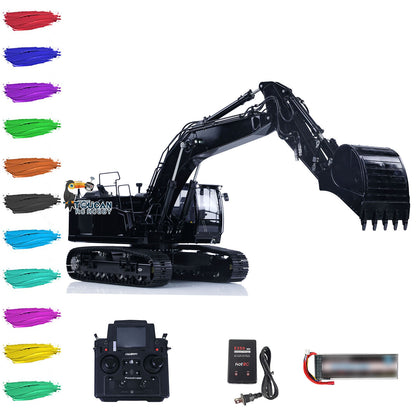 LESU 1/14 Aoue Metal Painted Assembled LR945 Hydraulic RC Excavator Digger B0016 With Quick Connector Coupler