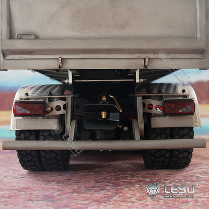 IN STOCK LESU 1/14 8*8 Metal Chassis MAN TGS Hydraulic Dumper Truck Light Sound ESC Model