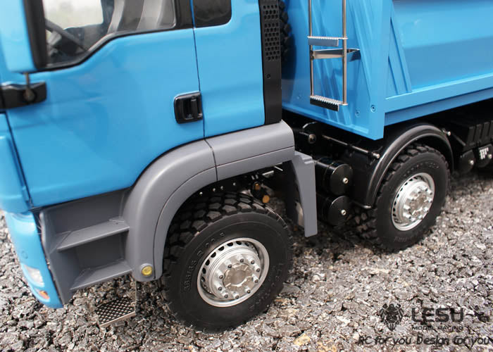 IN STOCK LESU MAN 8*8 Hydraulic RC Dumper Truck Bucket Model Motor ESC Servo 1/14 TAMIYA