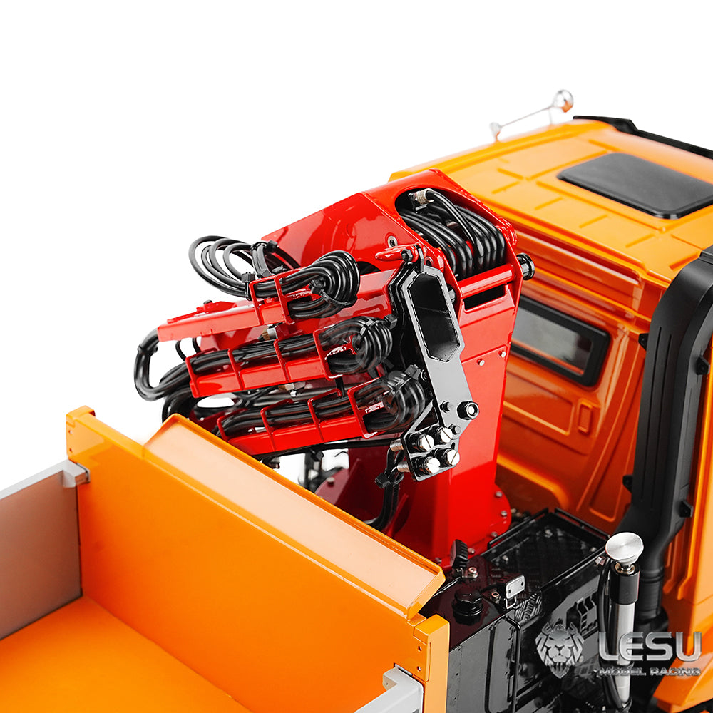 LESU 3348 1/14 RC Hydraulic Dump Truck 3-Ways 8X8 Remote Control Crane Tipper