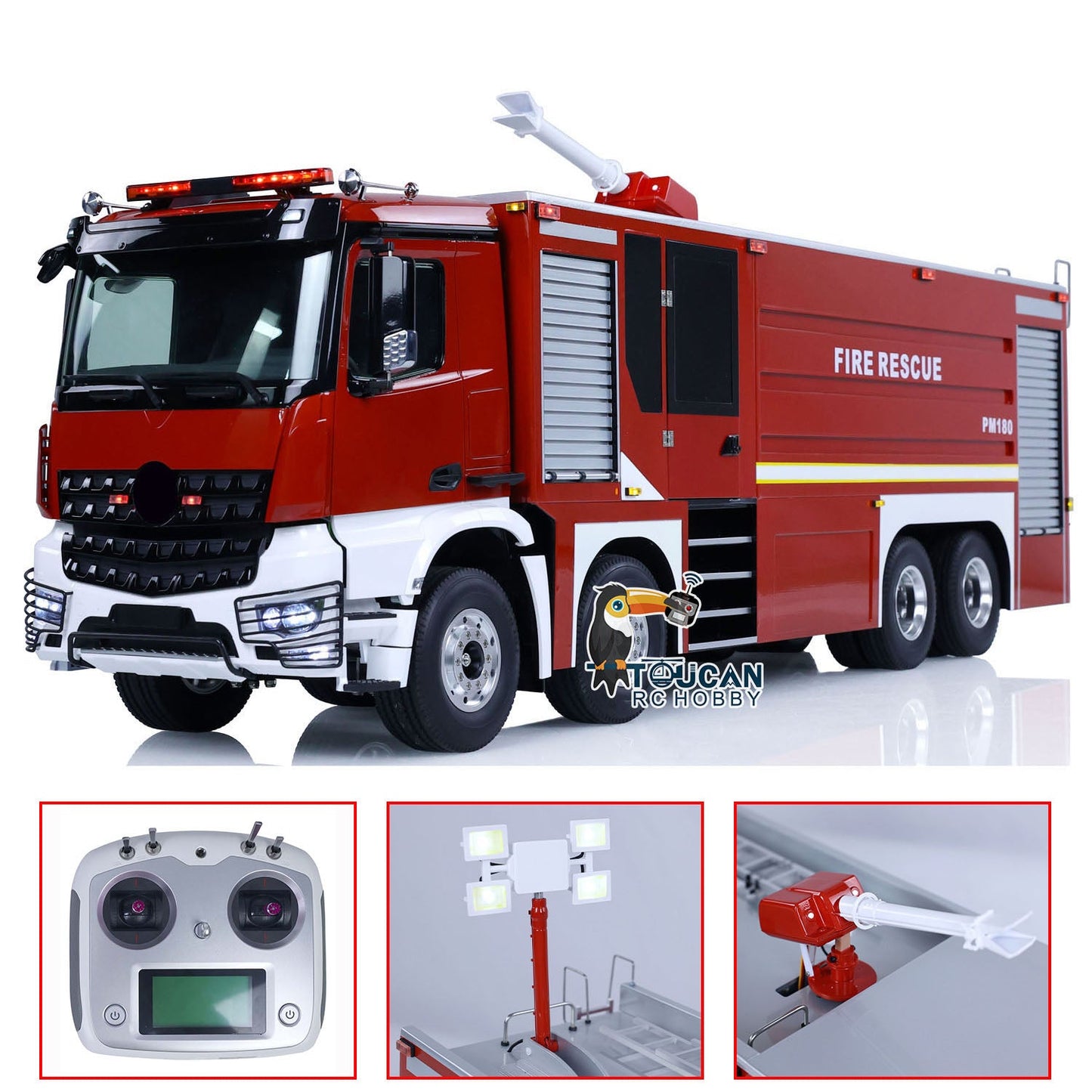 AUF LAGER 8x4 1/14 RC Feuerwehrauto RC Sprinklerfahrzeuge