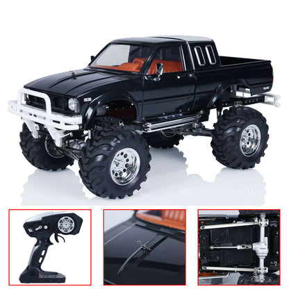US Stock HG 1/10 RC Pickup Model 4*4 Rally Car Series Car Racing Crawler 2.4G RTR Black