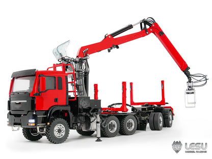 Deposit New Product Pre-order LESU 1/14 Metal RC Logging Truck Hydraulic Crane Tractor Lorry