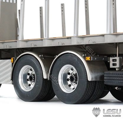 LESU 1/14 RC Flatbed Timber Truck Remote Control Lorry Car 6x4 Metal Chassis RWD Model Vehicle Light Sound Motor 2Speed