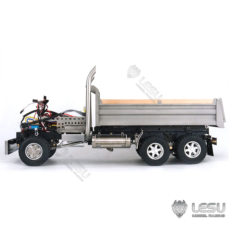 LESU 1/14 Scale 6*6 Metal Hydraulic Radio Controlled Dumper Tipper Construction Truck Model W/ Motor Servo ESC Bucket W/O Cabin