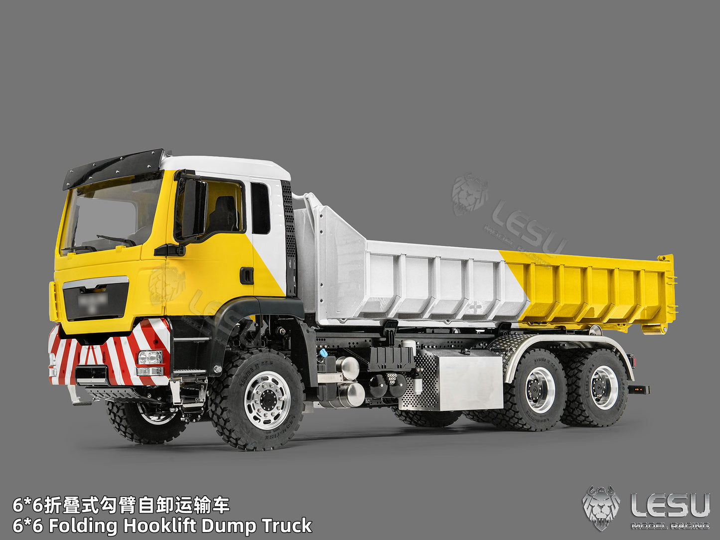 Deposit New Product Pre-order LESU 1/14 Metal 6x6 Roll-Off Dump Truck RC Construction Vehicle
