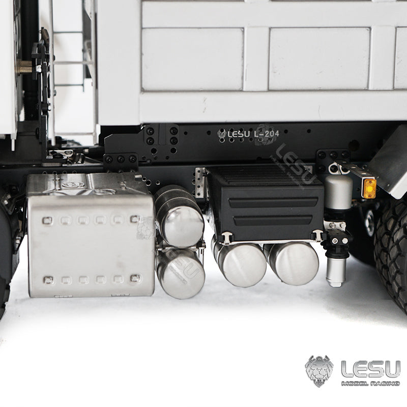 Metal 1/14 Scale LESU 6*6 Radio Controlled Hydraulic Dumper Truck 2Speed Gearbox Sound Light System Motor Servo ESC for Tipper