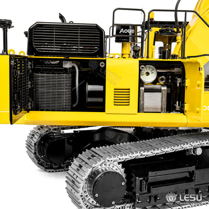1/14 LESU RC Metal Excavator Model PC500 Radio Control Hydraulic Crawler Digger Machine with Rock Arm LED Lighting System