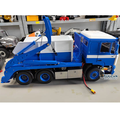 JX Model Metal 1/14 6*4 RC Hydraulic Skip Loader VL18U F2000 Swing Arm Dump Truck with PL18EV Lite Radio System 2Speed Gearbox