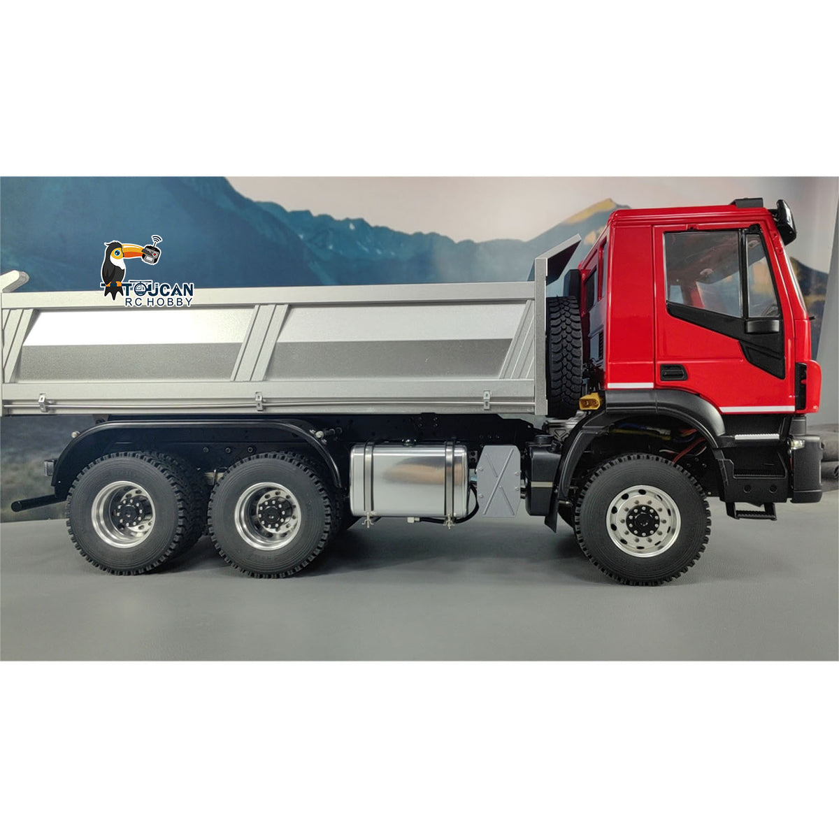 MD 1/14 6x6 Hydraulic RC Dump Truck Radio Control Tipper Dumper Car 2-speed Gearbox