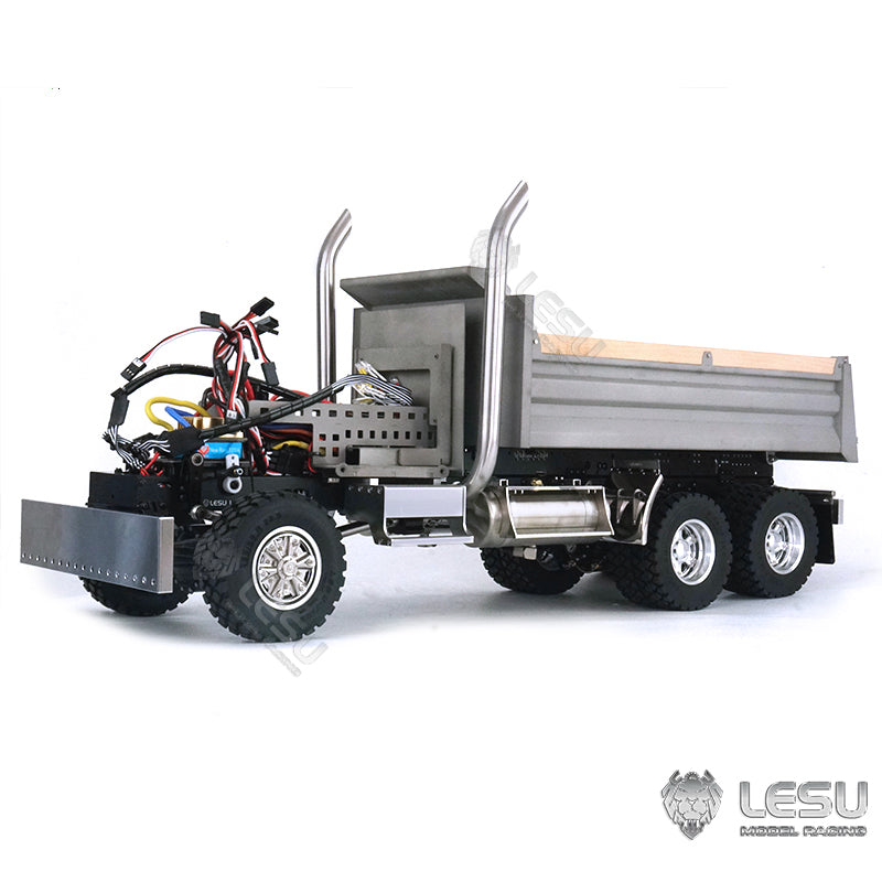 LESU 1/14 Scale 6*6 Metal Hydraulic Radio Controlled Dumper Tipper Construction Truck Model W/ Motor Servo ESC Bucket W/O Cabin