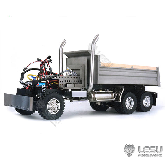 LESU 1/14 Scale 6*6 Metal Hydraulic Radio Controlled Dumper Tipper Construction Truck Model W/ Motor Servo ESC Bucket W/O Cabin